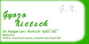 gyozo nietsch business card